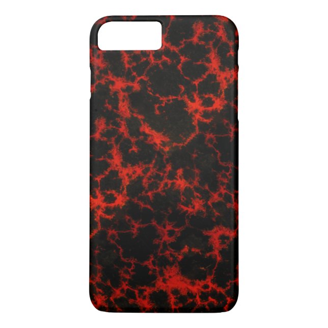 Coques Case-Mate iPhone Flammes rouges et noires d'énergie (Dos)