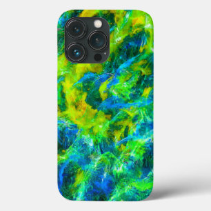 Case-Mate iPhone Case Flammes vertes et bleues Abstraites