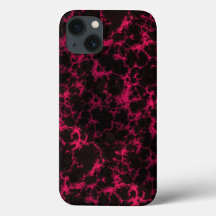 Coque Case-Mate iPhone Flammes vives tachetées de rose et de noir