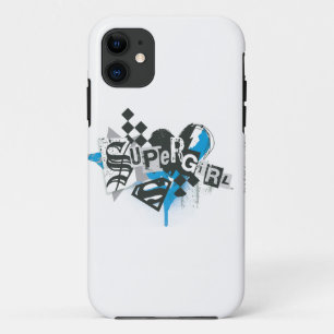 Coque iPhone 11 Flaques et éclaboussure de Supergirl
