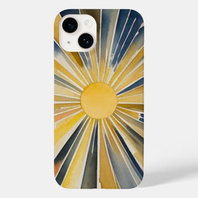 Coques Case-Mate iPhone Flare solaire aquarelle (Verso)