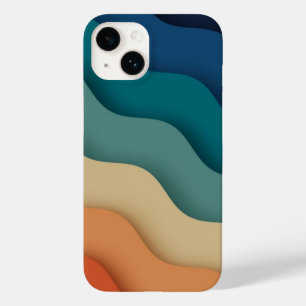 Coque Case-Mate iPhone Flat Boho Paysage Abstrait Coucher de soleil et mo