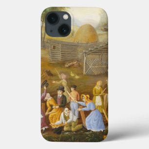 Coque Case-Mate iPhone Flax Scutching Bee, 1885 (oil on bed ticking)