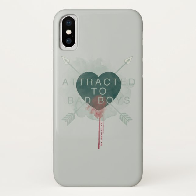 Coques Case-Mate iPhone Flèche | "Attiré Aux Mauvais Garçons" Coeur Percé (Dos)