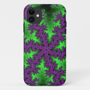 Coque Case-Mate iPhone Flèche de neige verte et violette