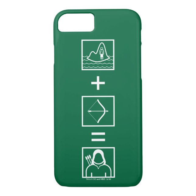 Coques Case-Mate iPhone Flèche | Équation de flèche verte (Dos)