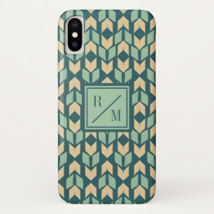 Coques Pour iPhone Flèche turquoise géométrique extérieure d'éta