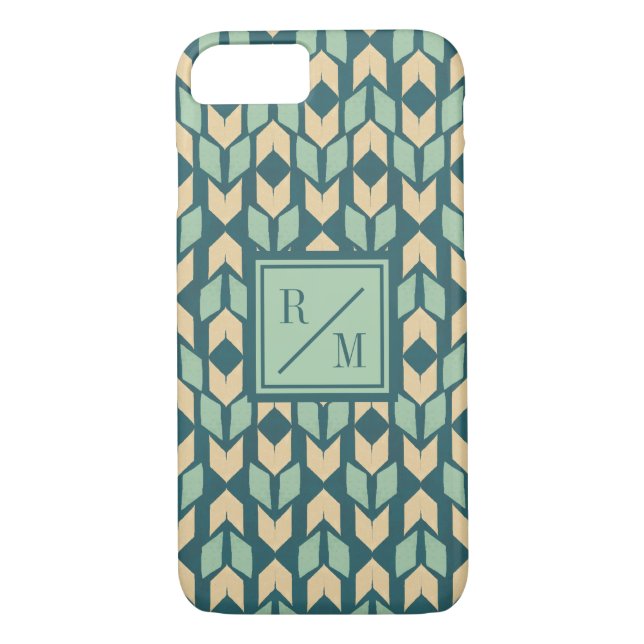 Coques Case-Mate iPhone Flèche turquoise géométrique extérieure d'étape | (Dos)