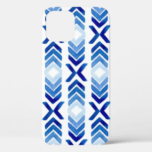 Case-Mate iPhone Case Flèches bleu Rhombus Motif aquarelle