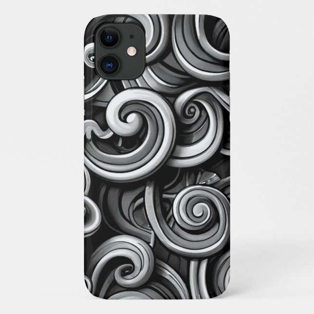 Coques Case-Mate iPhone Flèches d'énergie en argent (Dos)