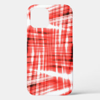 Flèches dynamiques noir et rouge Coque-Mate iPhone