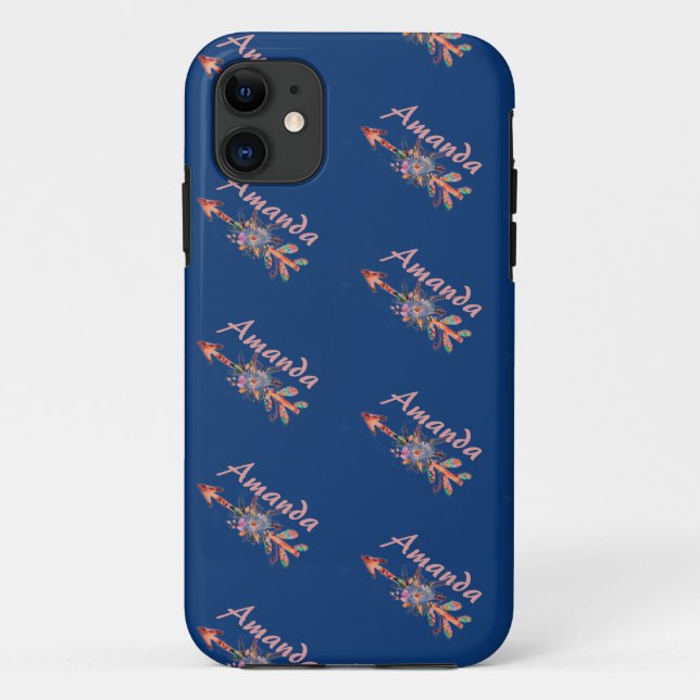 Coques Case-Mate iPhone Flèches florales personnalisées  (Dos)