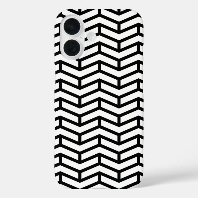 Coques Case-Mate iPhone Flèches franches contre les flèches blanches Chevr (Verso)