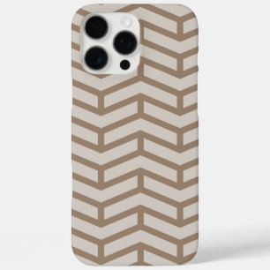 Coque iPhone 16 Pro Max Flèches franches contre les flèches Chevron Brown