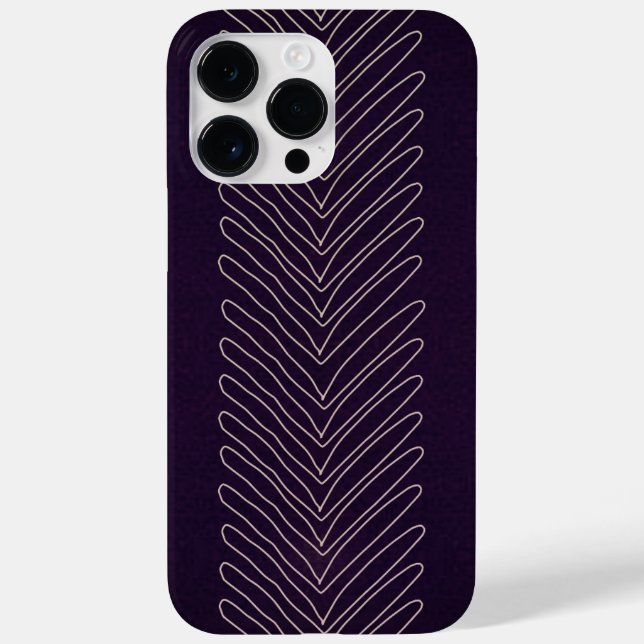 Coques Case-Mate iPhone Flèches Tribales Africaines Profondes Et Violettes (Verso)