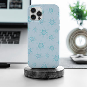 Coque Case-Mate iPhone Fléchettes de neige, Bleu glacé, Fléchettes de nei