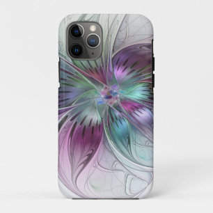 Case-Mate iPhone Case Fleur Abstraite Colorée Art Fractal Floral Moderne