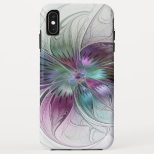 Case-Mate iPhone Case Fleur Abstraite Colorée Art Fractal Floral Moderne