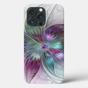 Case-Mate iPhone Case Fleur Abstraite colorée Art moderne floral fractal