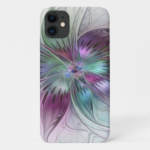 Case-Mate iPhone Case Fleur Abstraite colorée Art moderne floral fractal