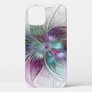 Case-Mate iPhone Case Fleur Abstraite colorée Art moderne floral fractal