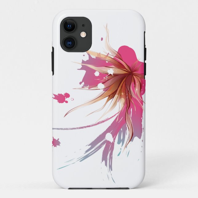 Coques Case-Mate iPhone Fleur Abstraite d'Hibiscus (Dos)