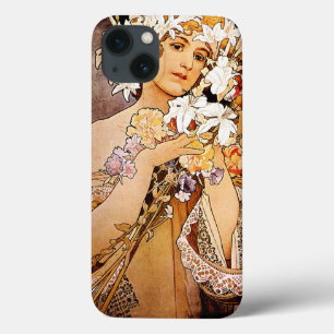 iPhone 13 Case Fleur Alphonse Mucha