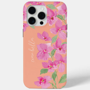 Coque Case-Mate iPhone Fleur aquarelle rose