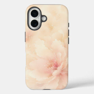 Coque Pour iPhone 16 Fleur aquarelle rose champagne
