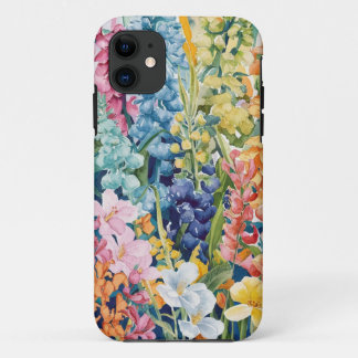 Case-Mate iPhone Case Fleur Art Motif Rose Bleu Vert Jaune Orange