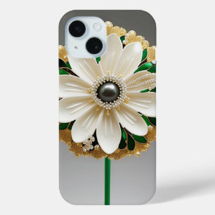 Coque Case-Mate iPhone Fleur Blanche Luxueuse