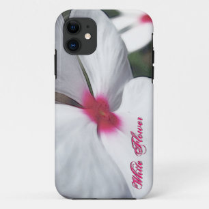 Coque Case-Mate Pour iPhone Fleur blanche peinte avec centre rose