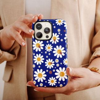 Coque Case-Mate iPhone Fleur bleu marguerite | iPhone 14 Coque-Mate