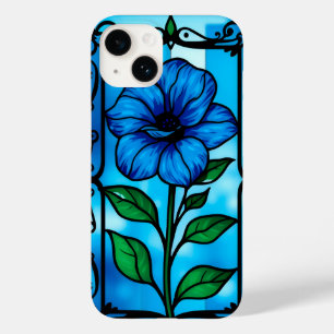 Coque Case-Mate iPhone Fleur bleue vibrante
