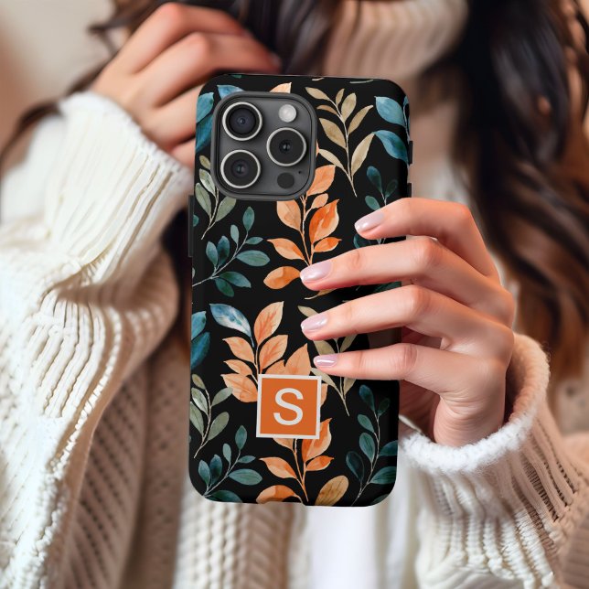 Coques Case-Mate iPhone Fleur boho monogramme (Créateur téléchargé)