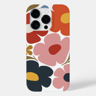 Coque Case-Mate iPhone Fleur Boho Retro colorée Mi-Siècle moderne