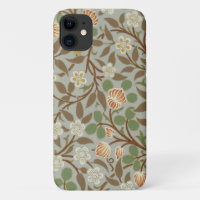 Fleur botanique de trèfle William Morris