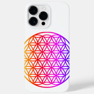 Coque Case-Mate iPhone Fleur colorée de la vie, géométrie effrayée