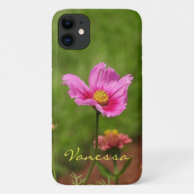 Coques Case-Mate iPhone Fleur Cosmos Rose *Personnaliser* (Dos)