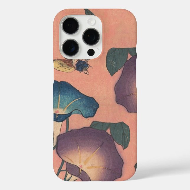 Coques Case-Mate iPhone Fleur d'abeille rose Art classique Hokusai (Verso)