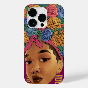 Coque Case-Mate iPhone Fleur dans les cheveux fille afro-américaine