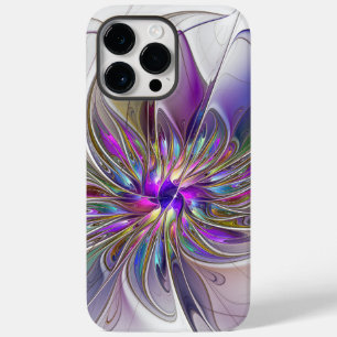 Coque Case-Mate iPhone Fleur d'art Abstrait, énergique et coloré