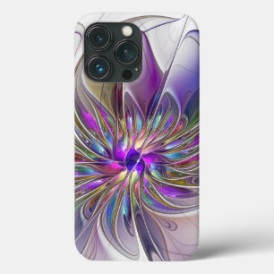 Case-Mate iPhone Case Fleur d'art fractal abstrait énergique et coloré
