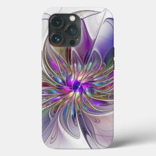 Case-Mate iPhone Case Fleur d'art fractal abstrait énergique et coloré
