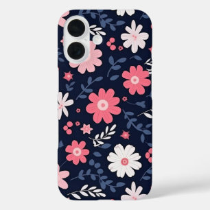 Coque Pour iPhone 16 Fleur d'art populaire élégante