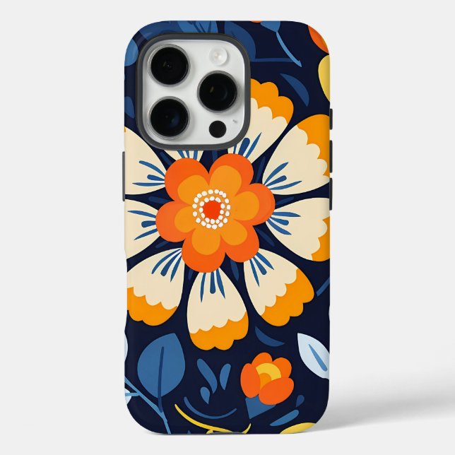 Coques Case-Mate iPhone Fleur d'art populaire gras (Verso)