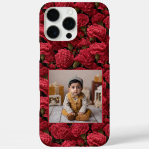 Coque iPhone 16 Pro Max Fleur de Carnation Cadeau d'Anniversaire Minimalis