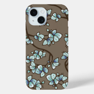 Coque Case-Mate iPhone Fleur de cerise de Pêche Bleu Élégant Sakura Flora