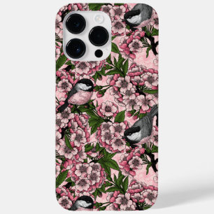 Coque Case-Mate iPhone Fleur de cerisiers et poulets roses