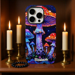 Coque iPhone 16 Pro Fleur de champignon éthéré